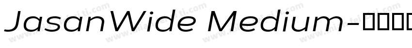 JasanWide Medium字体转换